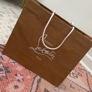 Christian Louboutin Brown Gift Bag